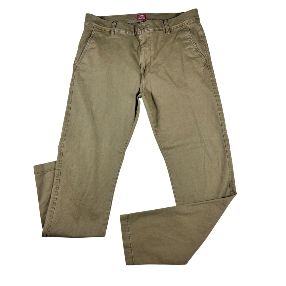 Levis XX Chino Standard Taper Pants Mens 34x34 Tan Khaki 85226-0001